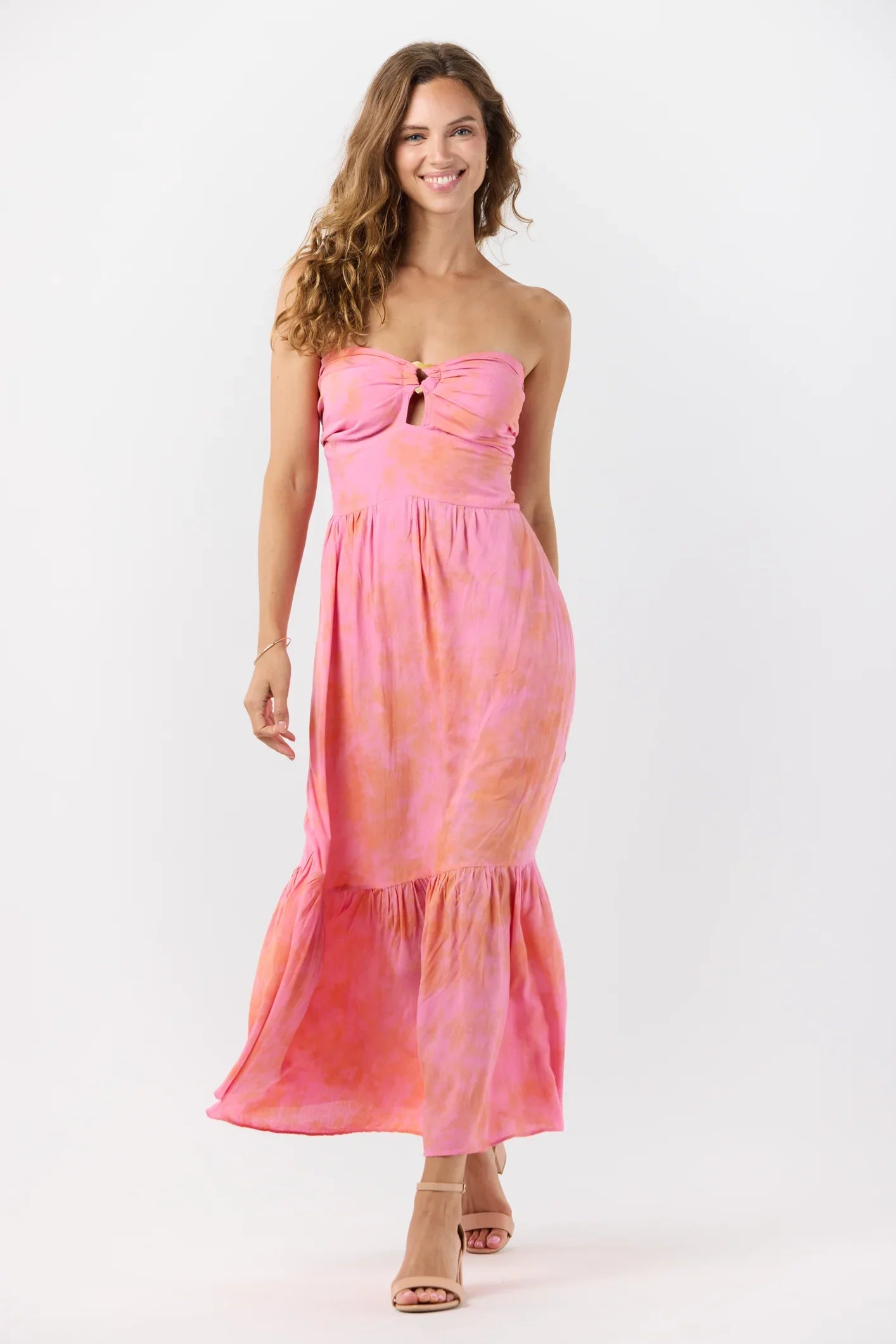 Tiare Hawaii Honey Maxi Dress - Flamingo Pink