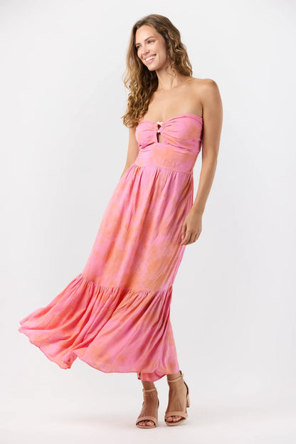 Tiare Hawaii Honey Maxi Dress - Flamingo Pink