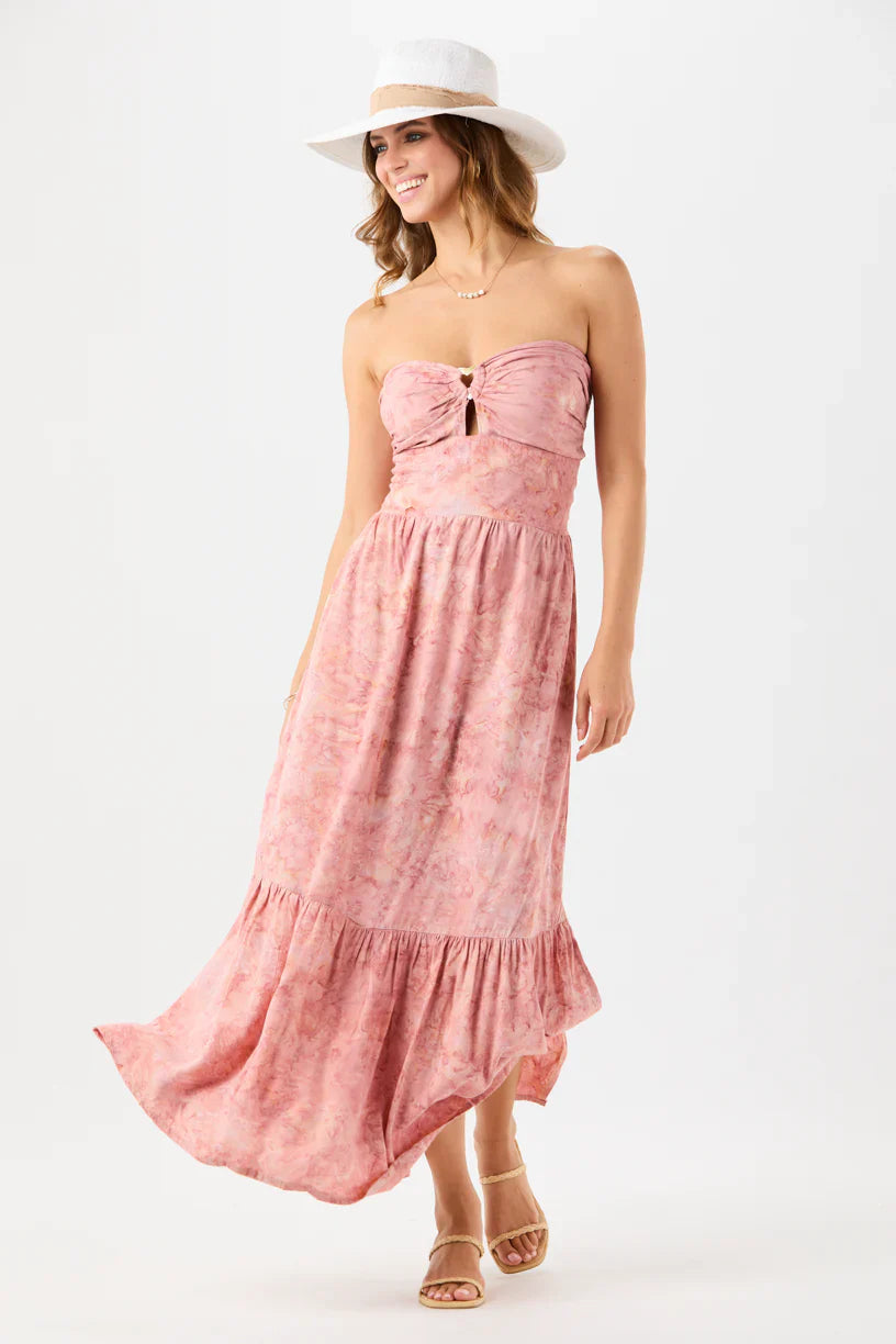 Tiare Hawaii Honey Maxi Dress - Marbled Mauve
