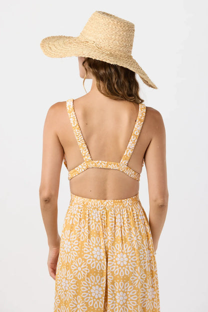Tiare Hawaii Hope Maxi Dress - Santorini Tiles Golden