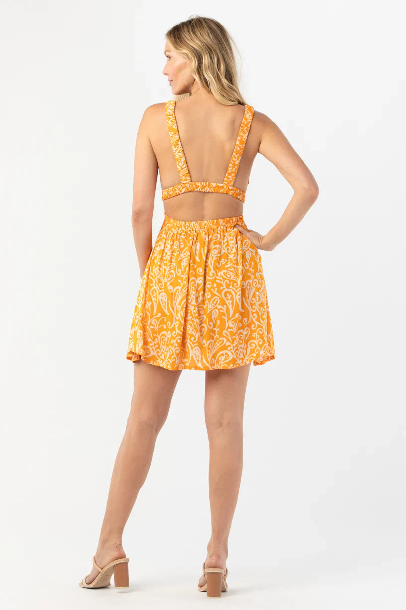 Tiare Hawaii Hope Mini Dress - Gold Sun
