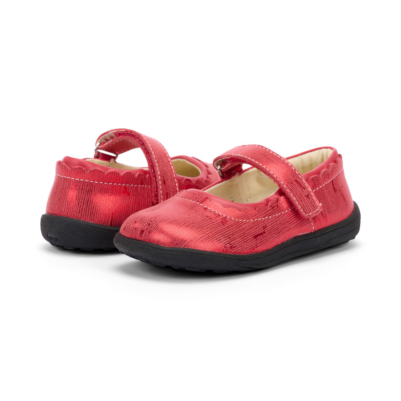 See Kai Run Girl's Jane Red Metallic