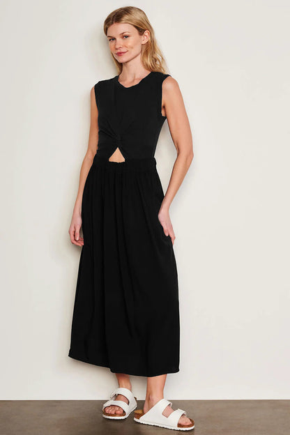BAILEY/44 Women's Sundry Midi Mixed Media Dress