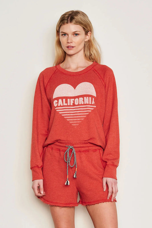 BAILEY/44 Women's Sundry Cali Heart Raglan Sweatshirt