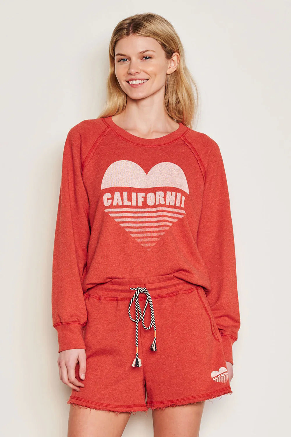 BAILEY/44 Women's Sundry Cali Heart Raglan Sweatshirt