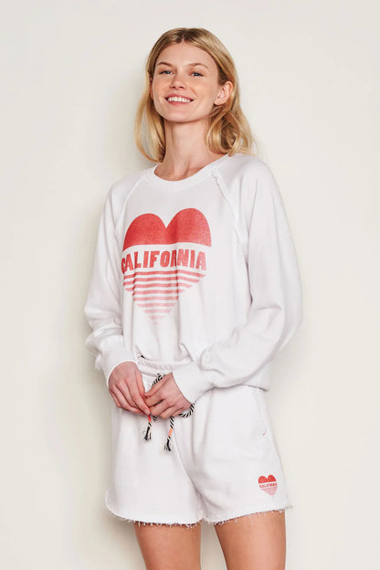 BAILEY/44 Women's Sundry Cali Heart Raglan Sweatshirt