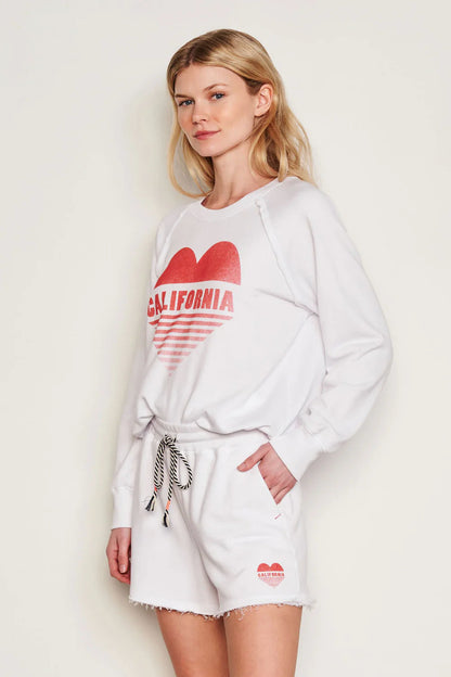 BAILEY/44 Women's Sundry Cali Heart Raglan Sweatshirt
