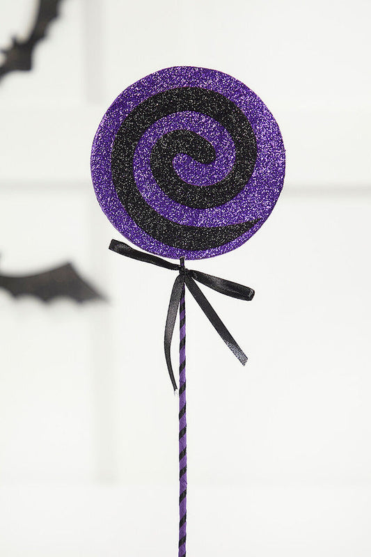 Decorator's Warehouse 17" Purple Lollipop Halloween Pick