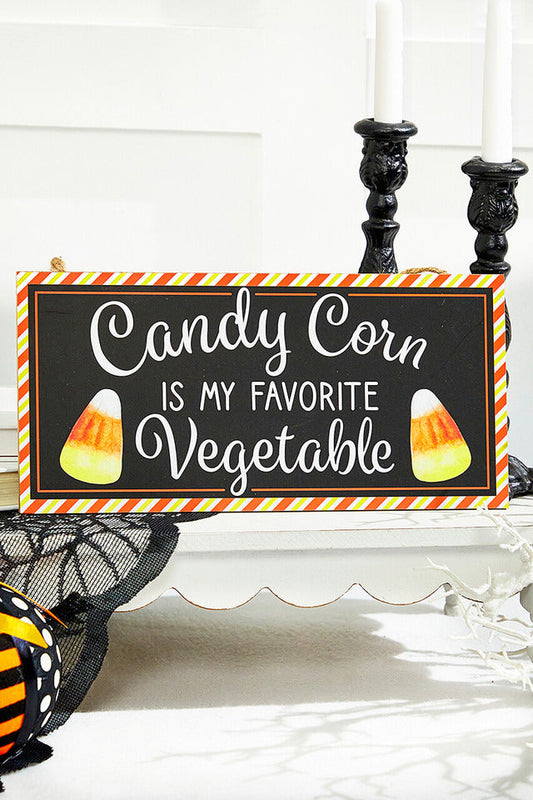 Decorator's Warehouse 12.5"L x 6"H Candy Corn/Vegetable Sign