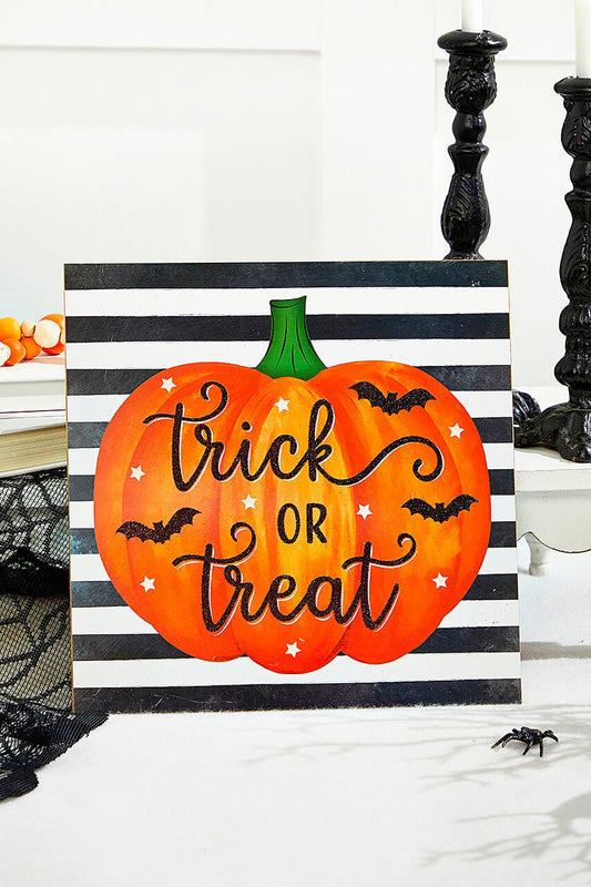 Decorator's Warehouse 10" Trick or Treat Glitter Sign