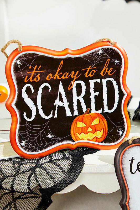 Decorator's Warehouse 7"H x 6"L Embossed Halloween Sign