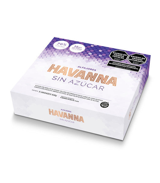 Pampa Direct Havanna Sugar-Free Alfajores with Sunflower Seeds, Dietetic Dulce de Leche Alfajores sin Azúcar, Gluten-Free, 630 g / 22.22 oz (box of 9)