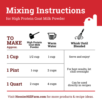 Hoosier Hill Farm High Protein Goat Milk Powder