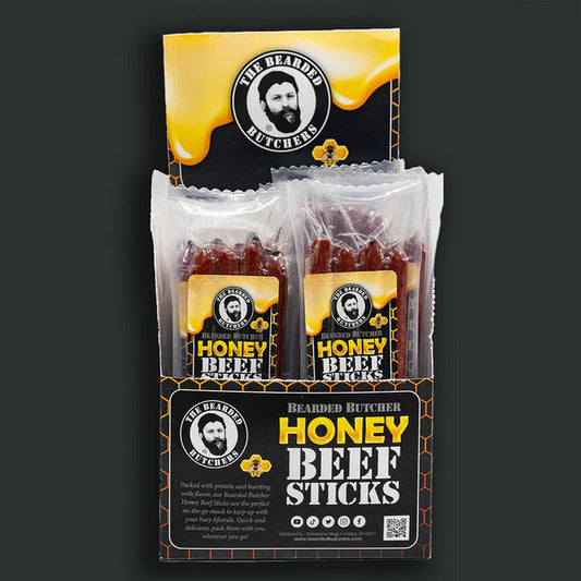 The Bearded Butchers Bearded Butcher Honey Beef Sticks 3.5oz - Case of 12