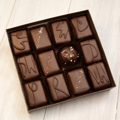 John Kelly Chocolates 12 Piece Signature Handcrafted Chocolate Collection For Spring