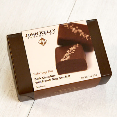 John Kelly Chocolates 2 Piece Dark Chocolate with French Grey Sea Salt