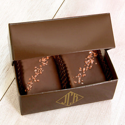 John Kelly Chocolates 2 Piece Semi-Sweet Chocolate & Caramel w/Hawaiian Alaea Sea Salt