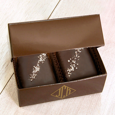 John Kelly Chocolates 2 Piece Dark Chocolate with French Grey Sea Salt