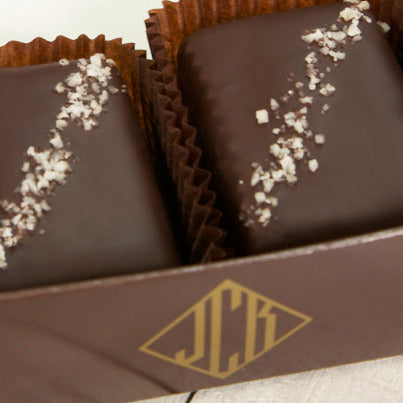 John Kelly Chocolates 2 Piece Dark Chocolate with French Grey Sea Salt