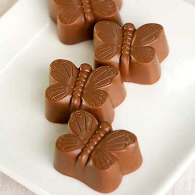 John Kelly Chocolates 4 Piece Milk Chocolate Butterflies