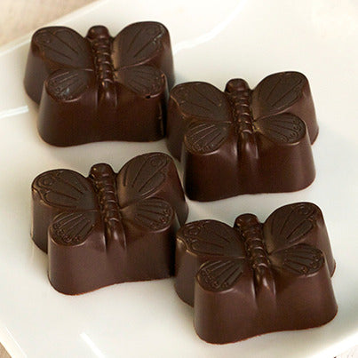 John Kelly Chocolates 4 Piece Dark Chocolate Butterflies