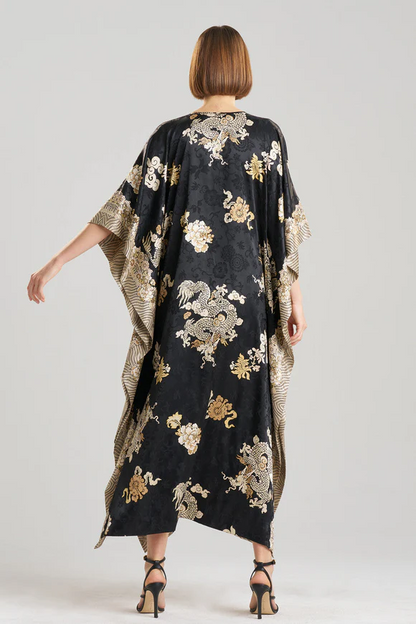 Natori Imperial Dragon Jacquard Caftan