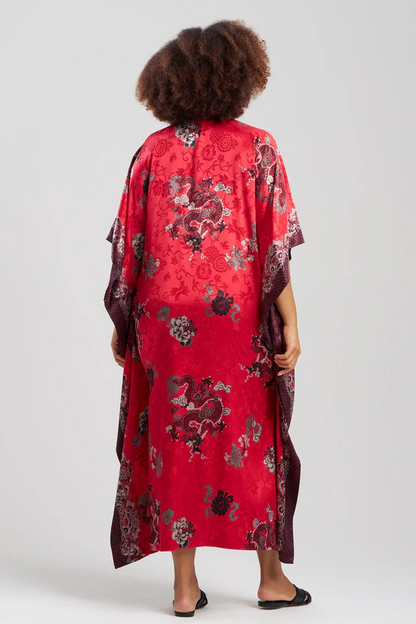Natori Imperial Dragon Jacquard Caftan