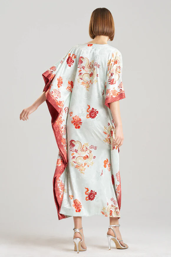 Natori Imperial Dragon Jacquard Caftan