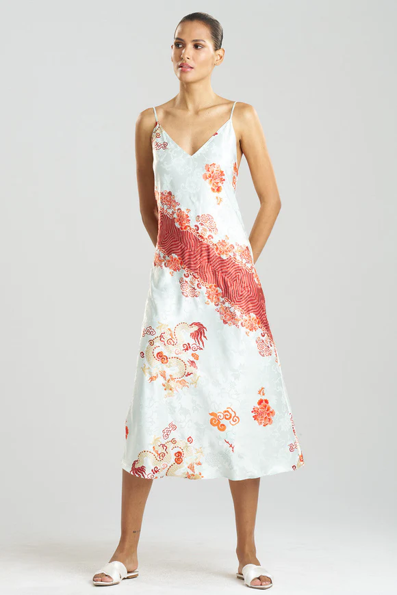 Natori Imperial Dragon Jacquard Gown