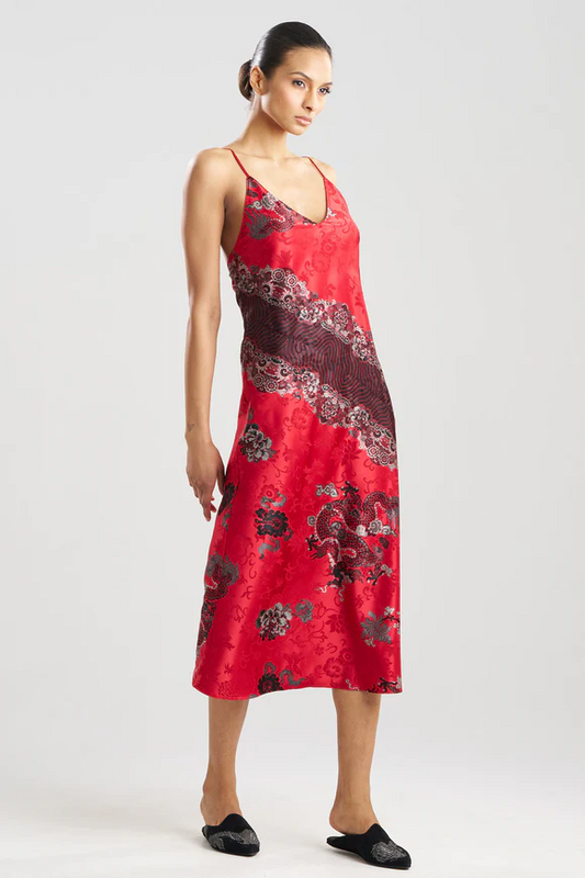 Natori Imperial Dragon Jacquard Gown