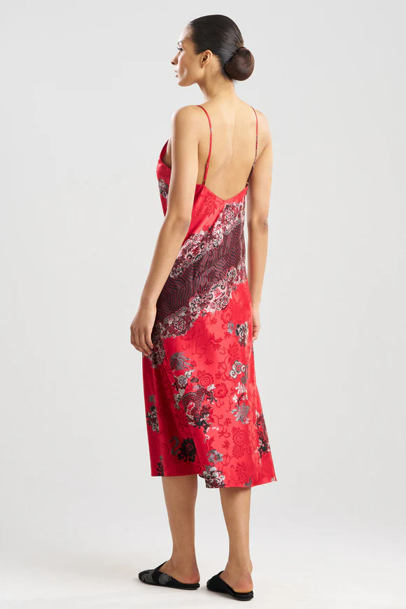 Natori Imperial Dragon Jacquard Gown