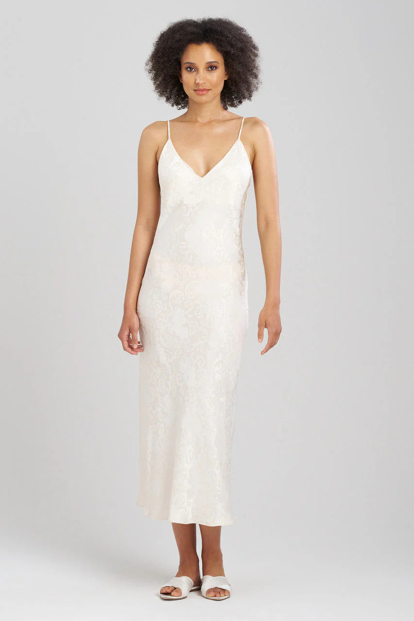 Natori Ines Jacquard Silk Gown