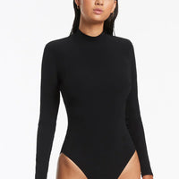 Seafolly Women's Jetset Zip Up Surfsuit - Black