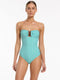 Seafolly Women's Asceno Bandeau One Piece - Mineral