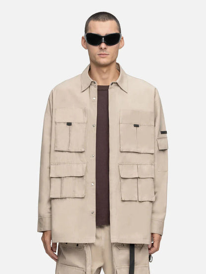 BLACKTAILOR OVERSIZED CARGO SHIRT LINEN