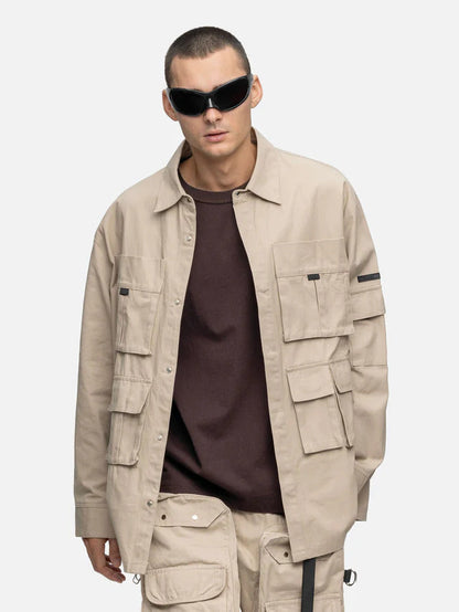 BLACKTAILOR OVERSIZED CARGO SHIRT LINEN
