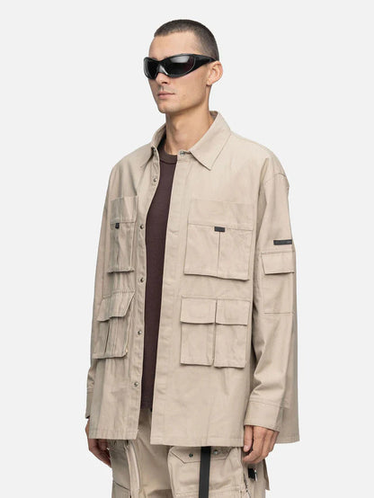 BLACKTAILOR OVERSIZED CARGO SHIRT LINEN