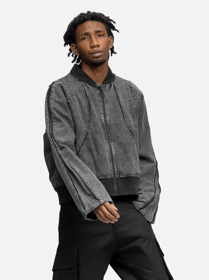 BLACKTAILOR ZIPPER DENIM JACKET NOISE