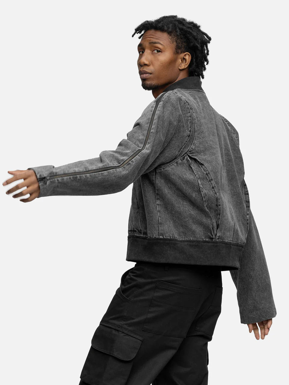 BLACKTAILOR ZIPPER DENIM JACKET NOISE