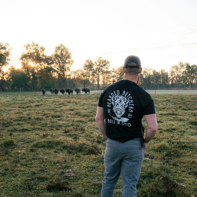 The Bearded Butchers Bearded Butchers Bison Head T-Shirt