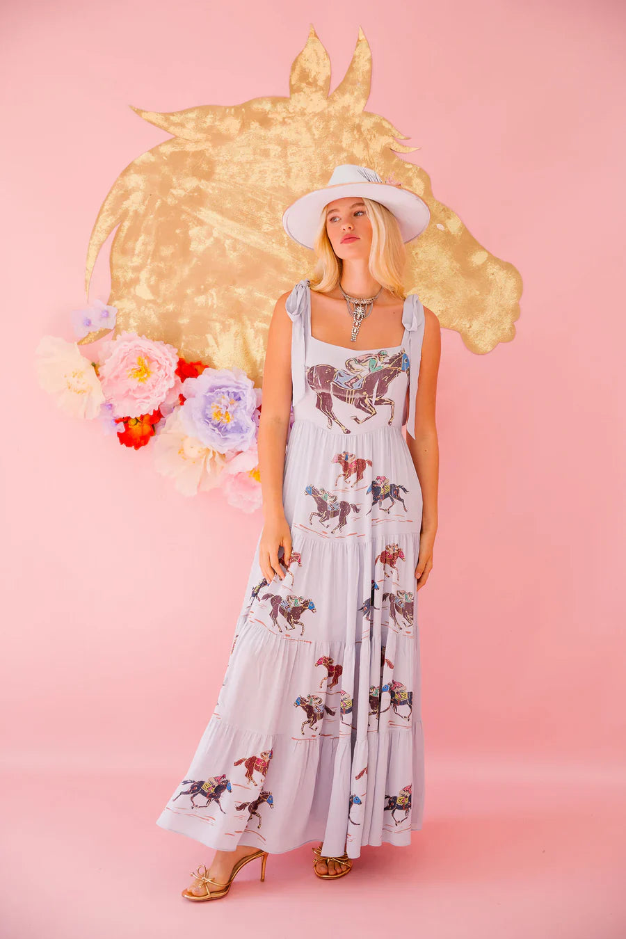 Judith March VICTORY LAP BLUE DRESS