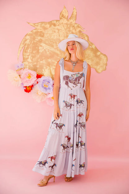 Judith March VICTORY LAP BLUE DRESS
