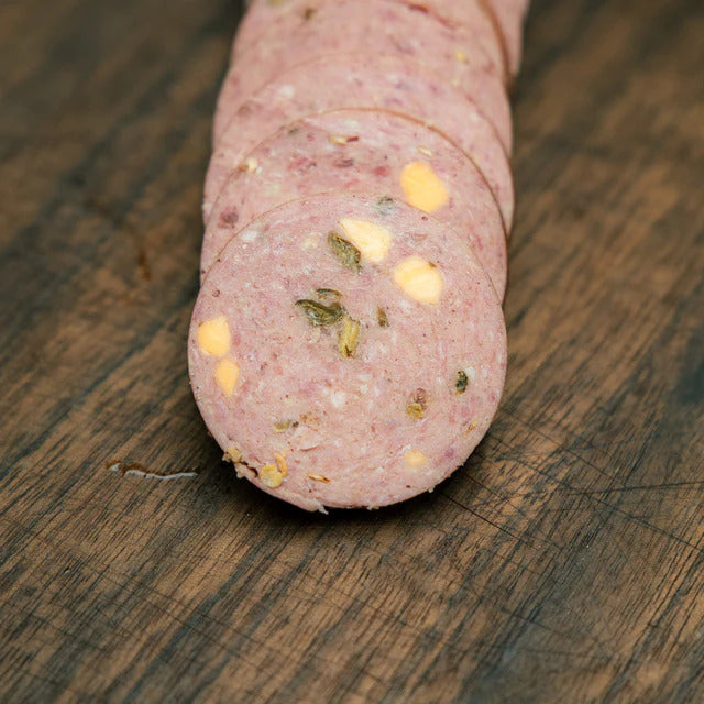 The Bearded Butchers Bearded Butcher Jalapeno Cheddar Summer Sausage 12oz - Case of 12