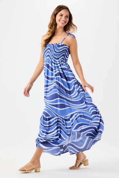 Tiare Hawaii Kona Maxi Dress - Wavey Blue