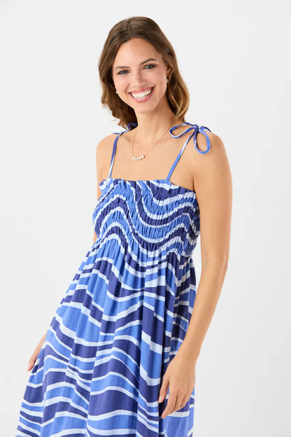 Tiare Hawaii Kona Maxi Dress - Wavey Blue