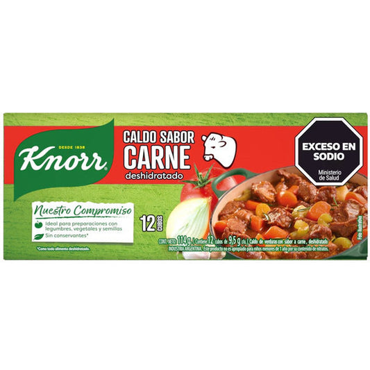 Pampa Direct Knorr Beef Flavor Bouillon Cubes, Dehydrated Caldo de Carne, 114 g / 4.02 oz (12 caldos per box)