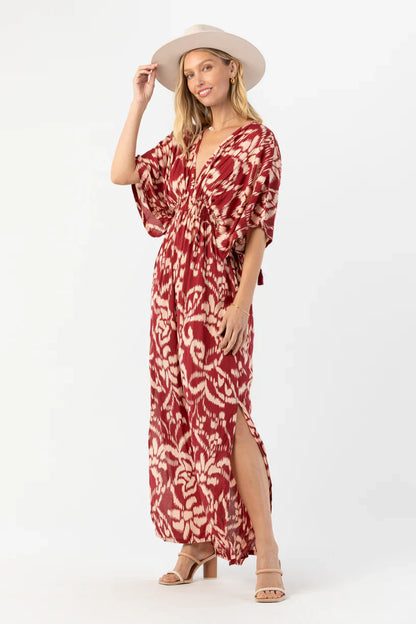 Tiare Hawaii Levine Maxi Dress - Nomadic Maroon