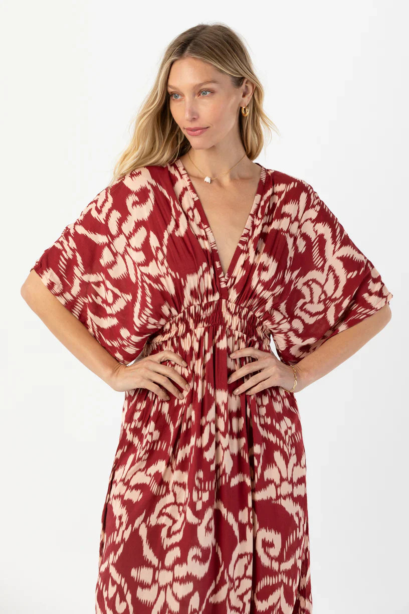 Tiare Hawaii Levine Maxi Dress - Nomadic Maroon