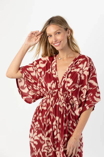 Tiare Hawaii Levine Maxi Dress - Nomadic Maroon