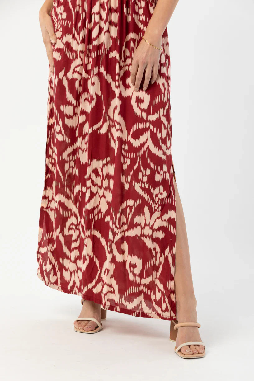 Tiare Hawaii Levine Maxi Dress - Nomadic Maroon